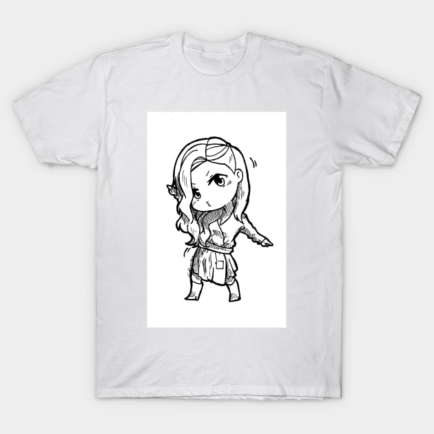 Sunshine Waverly B&W T-Shirt by riozaki21